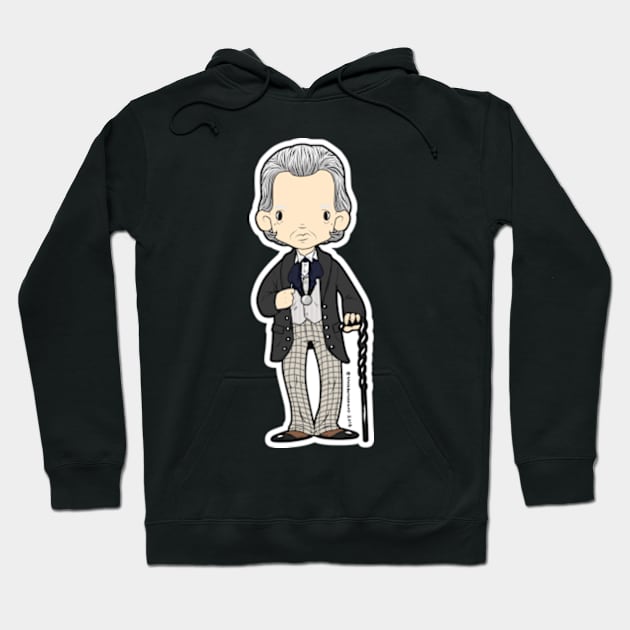 1st Doctor Hoodie by SpacebatDesigns 